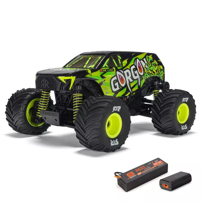 1/16 GORGON GROM 4X4 RTR Brushed Monster Truck (Battery & Charger Included), Yellow