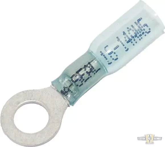 1.6-2.0 mm Heat Sealable #.25" Ring Terminal Green For Harley-Davidson