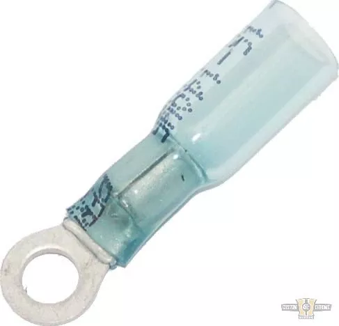 1.6-2.0 mm Heat Sealable #8 Ring Terminal Green For Harley-Davidson