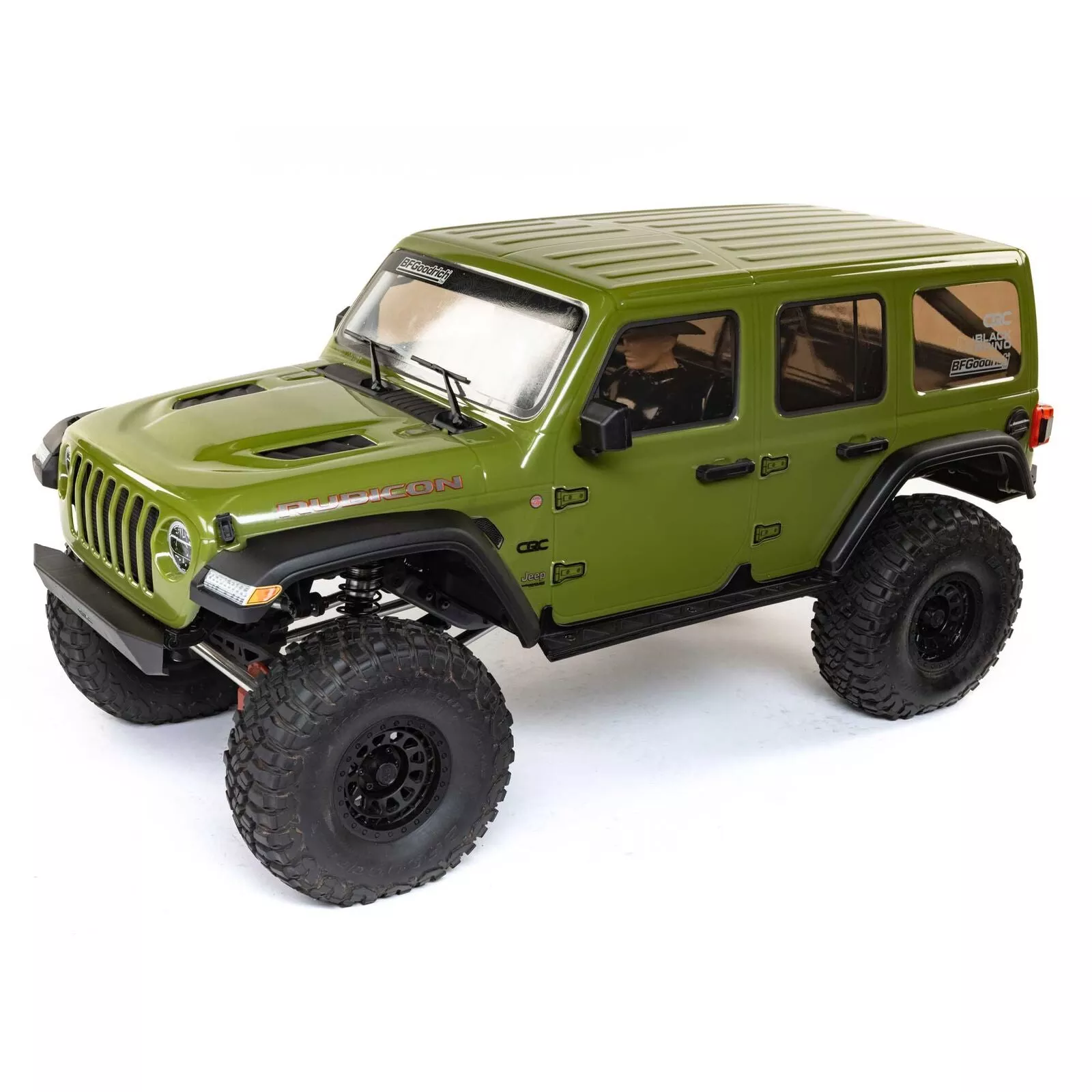 1/6 SCX6 Jeep JLU Wrangler 4WD Rock Crawler RTR: Green - XI05000T1