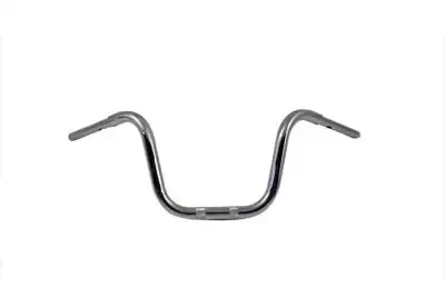 10 Ape Hanger Handlebar with Indents Chrome