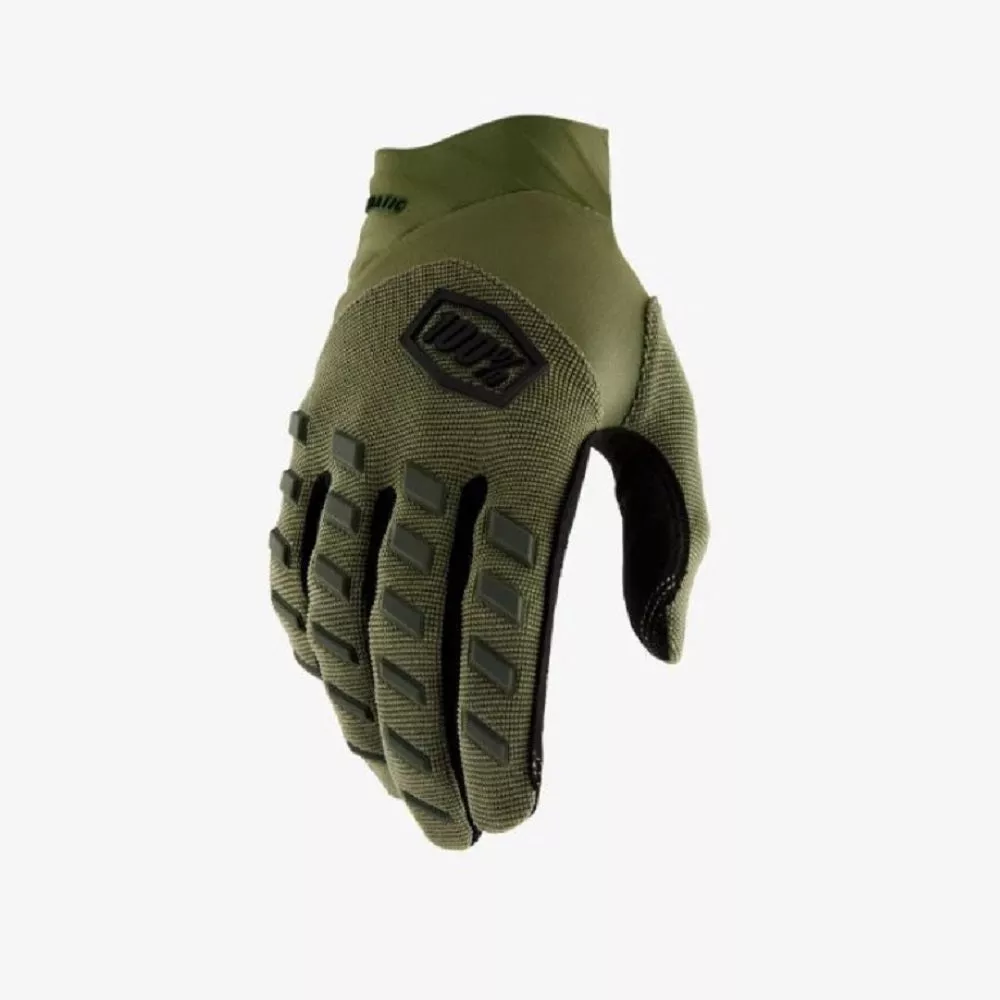 100% Airmatic Army Green Gloves