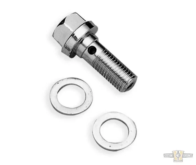 12mm Chrome Banjo Bolt for Harley-Davidson