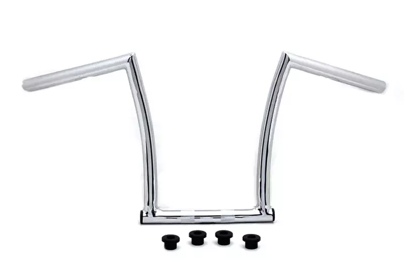 13 Chrome ChiZeled Z-Bar Handlebar with Indents