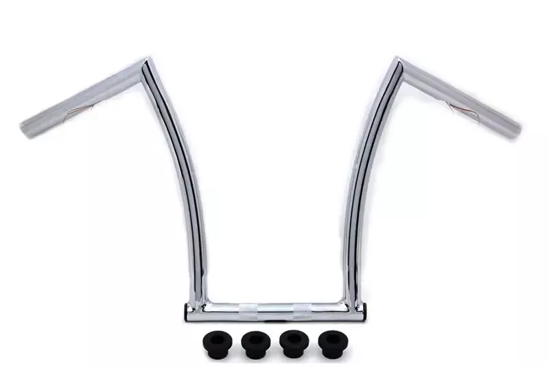 15 Chrome ChiZeled Z-Bar Handlebar with Indents