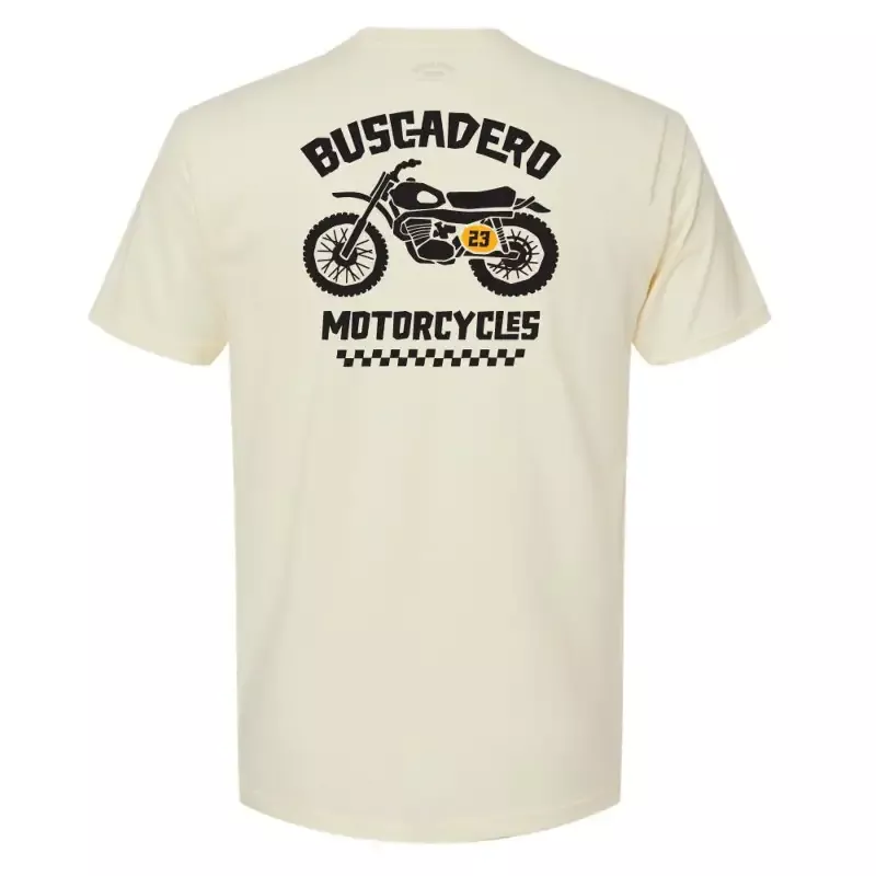 ‘1974 Moto’ Natural Lightweight Soft Tee