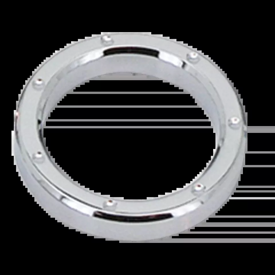 2" Chrome Dimpled Billet Instruction Bezel for Harley-Davidson