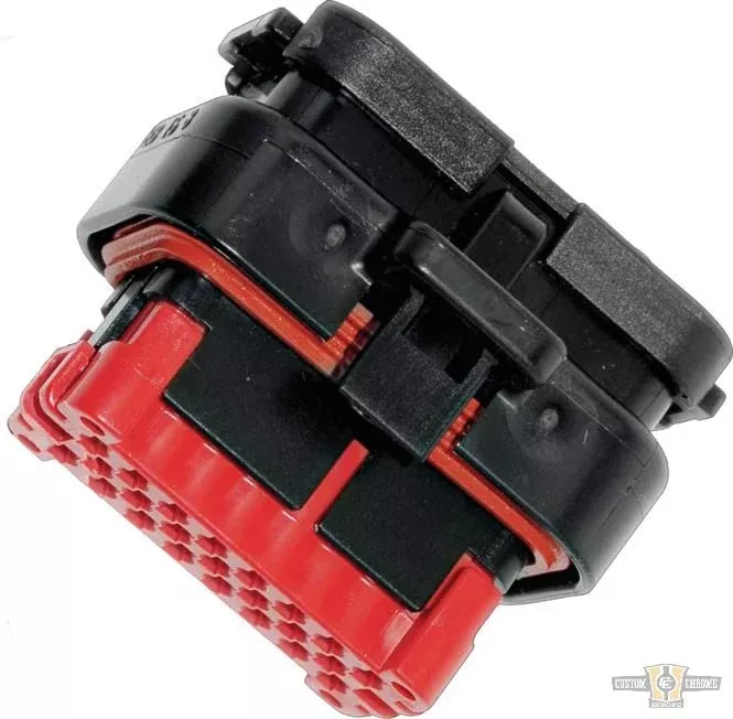 23-Position Fairing Radio Plug Black For Harley-Davidson