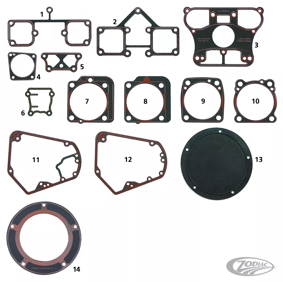 2pck RCM Gasket Tappet Cover XL04-up For Harley-Davidson