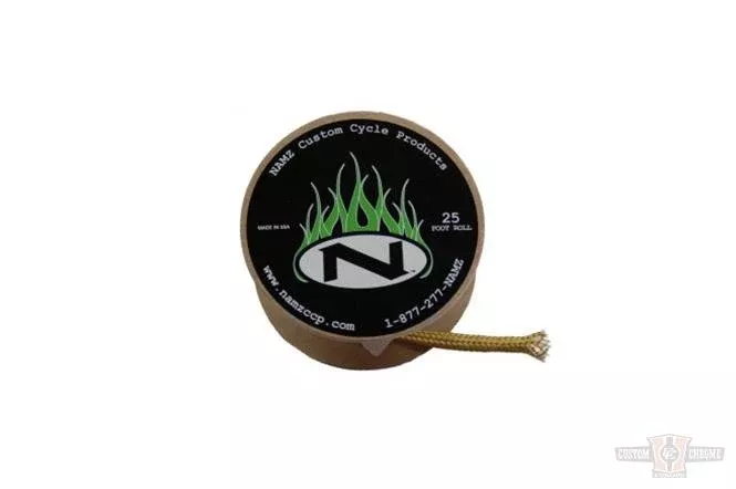 3/4" (Maximum ID) Brass Braiding, 25-Foot Roll For Harley-Davidson