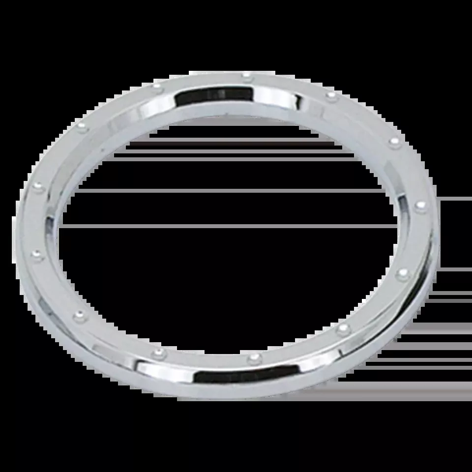 3-5/8" CHR Dimple Billet Insert Bezel for Harley-Davidson