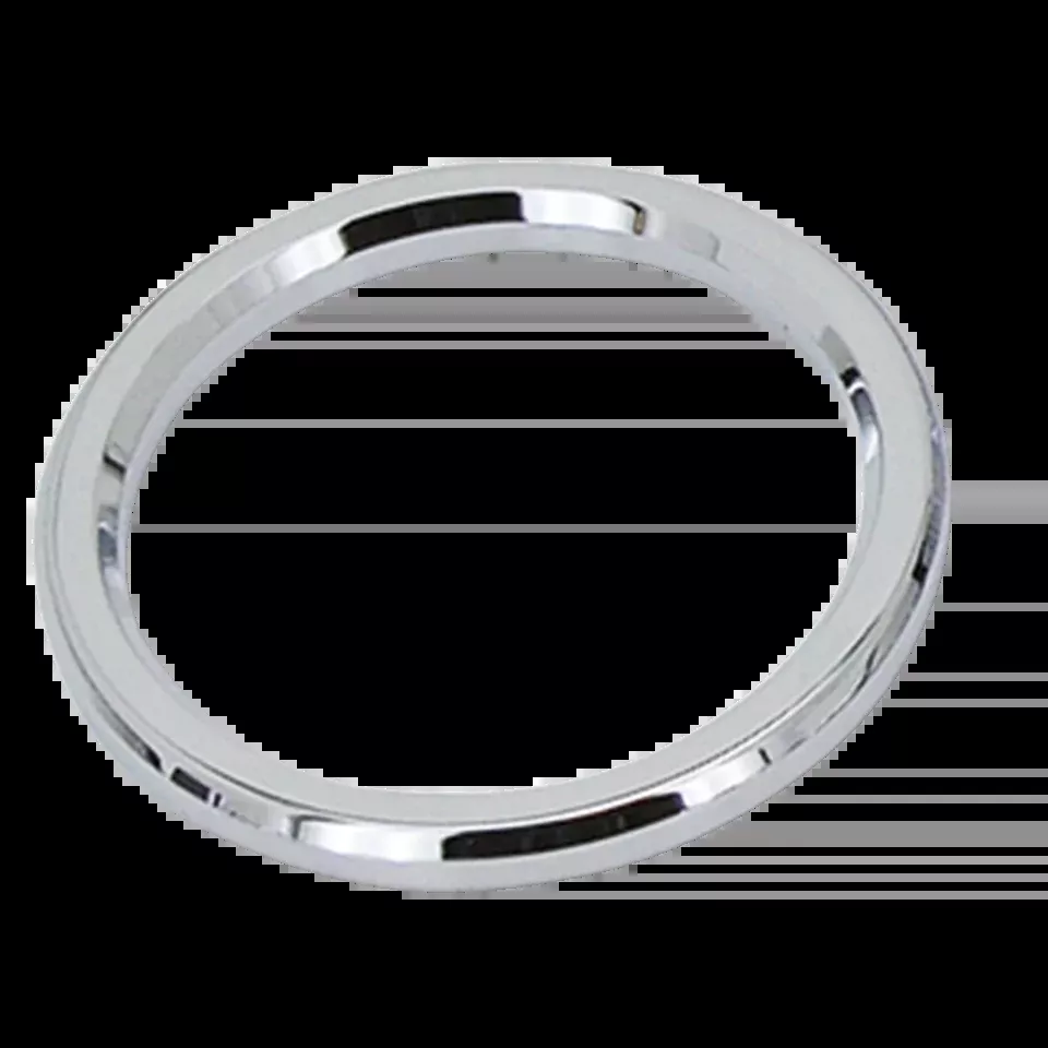 3-5/8" Chr Smooth Billet Instruction Bezel for Harley-Davidson