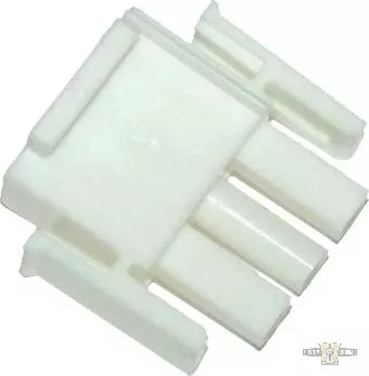 3-Wire Plug AMP Mate-N-Lock Connector Housing White For Harley-Davidson