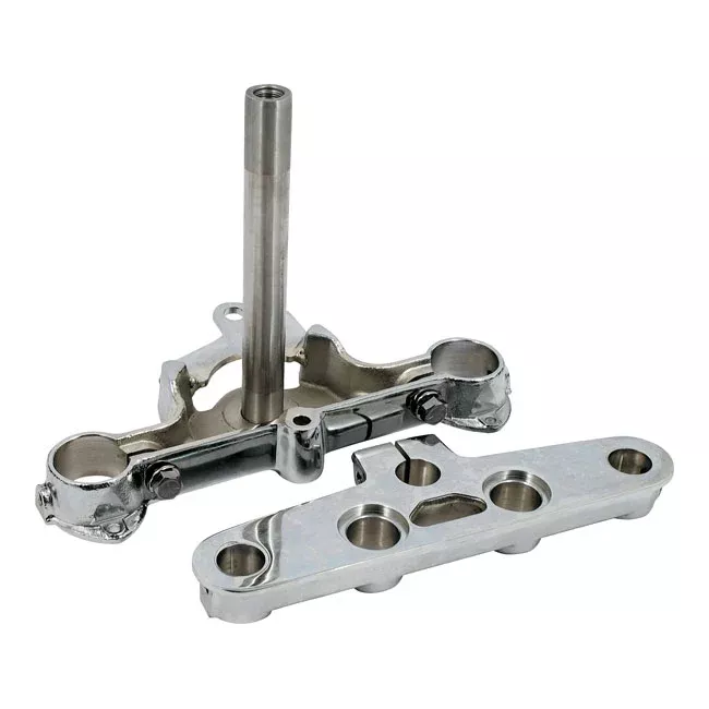 41mm Chrome Stock Style FLST/F Triple Clamps for Harley Davidson
