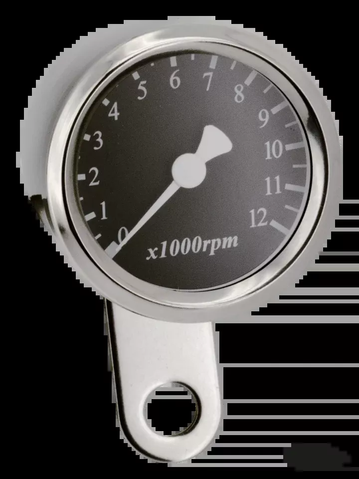 48mm Black Electronic Tachometer for Harley-Davidson