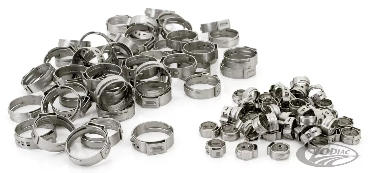 50-pack Oetiker Hose Clamps 17.8-21.0mm For Harley-Davidson