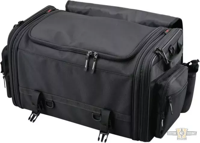 53-70L Expandable Black Seat Bags for Harley-Davidson