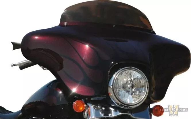 6" High-Performance Replacement Windshield Dark Smoke For Harley-Davidson