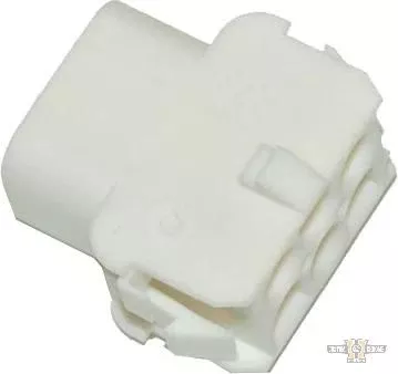 6-Wire Cap AMP Mate-N-Lock Connector Housing White For Harley-Davidson