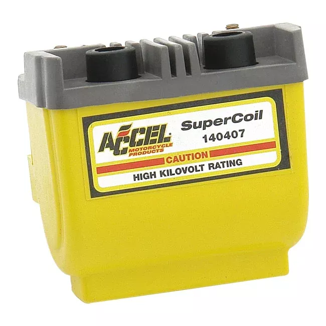 Accel, HEI Super Coil Yellow, 12V / 2.3 Ohms For Harley-Davidson