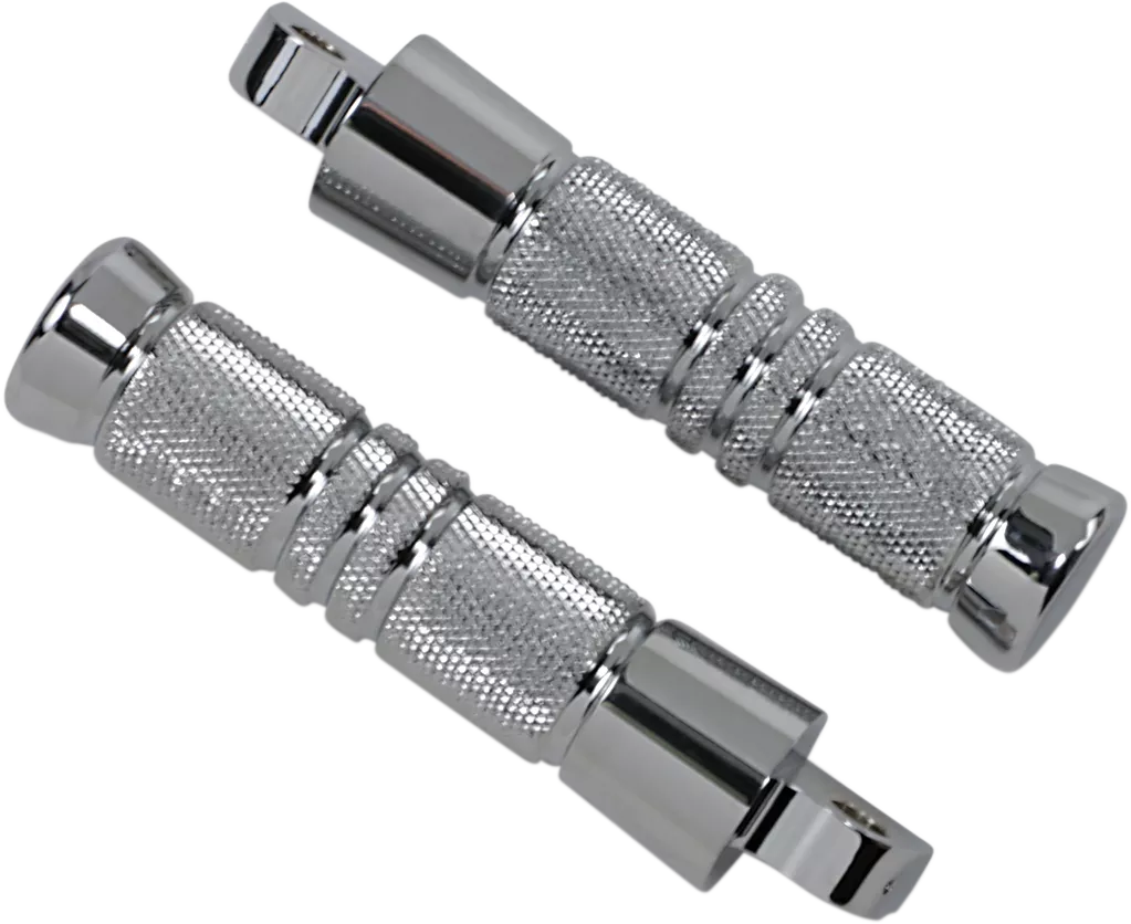 ACCUTRONIX Knurled Footpegs - Male Mount RP111-KGC for Shifter and Brake Pedals