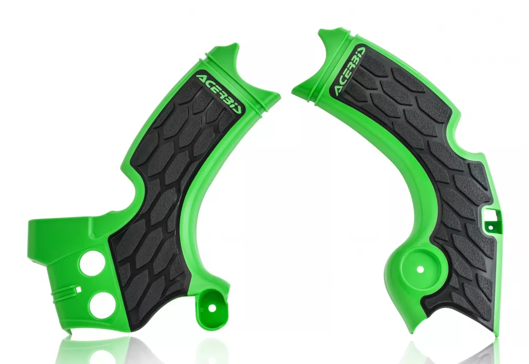 ACERBIS X Grip Frame Guard for Kawasaki KX250F * Green and Black