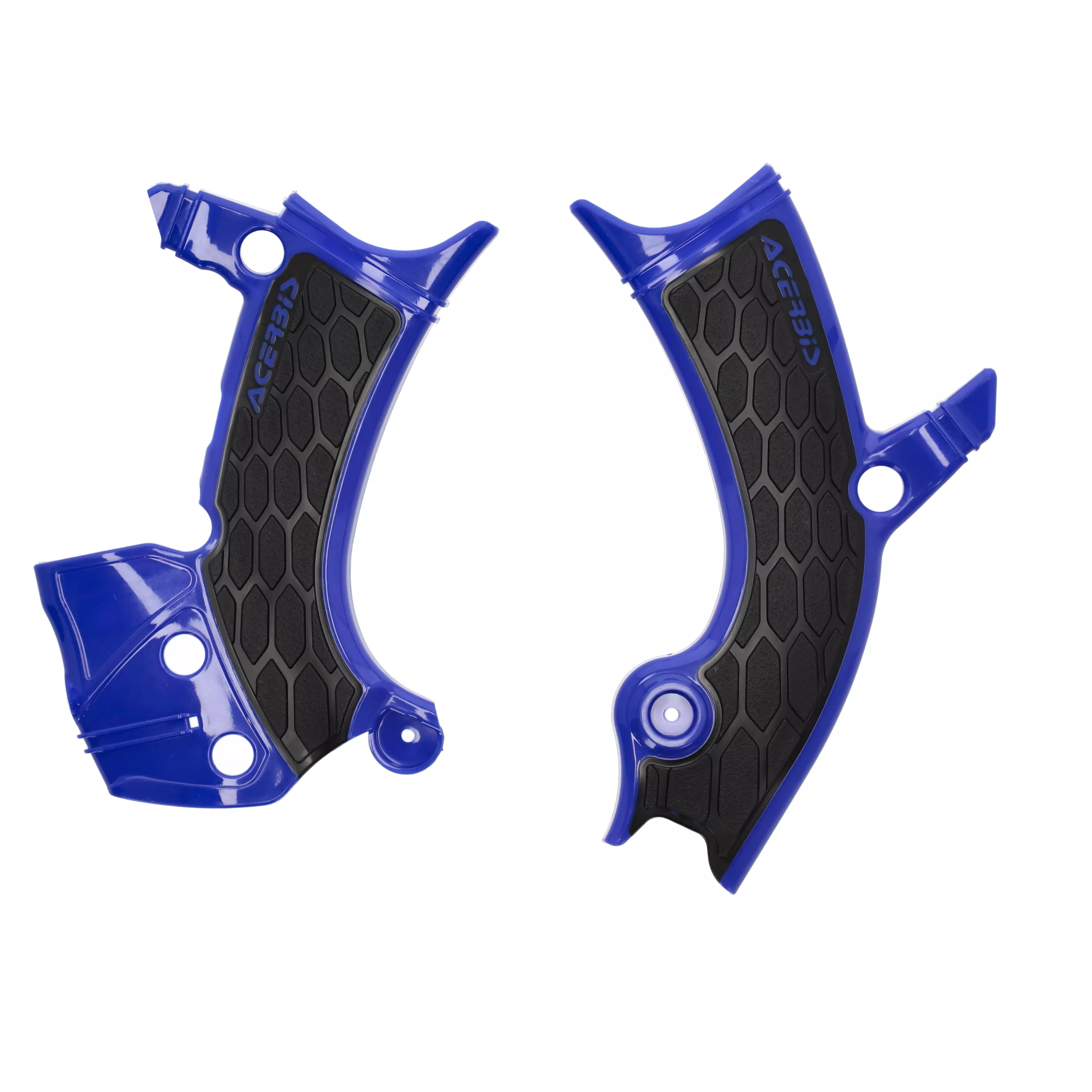 Acerbis X Grip Frame Guard for Yamaha YZ Models * Blue and Black