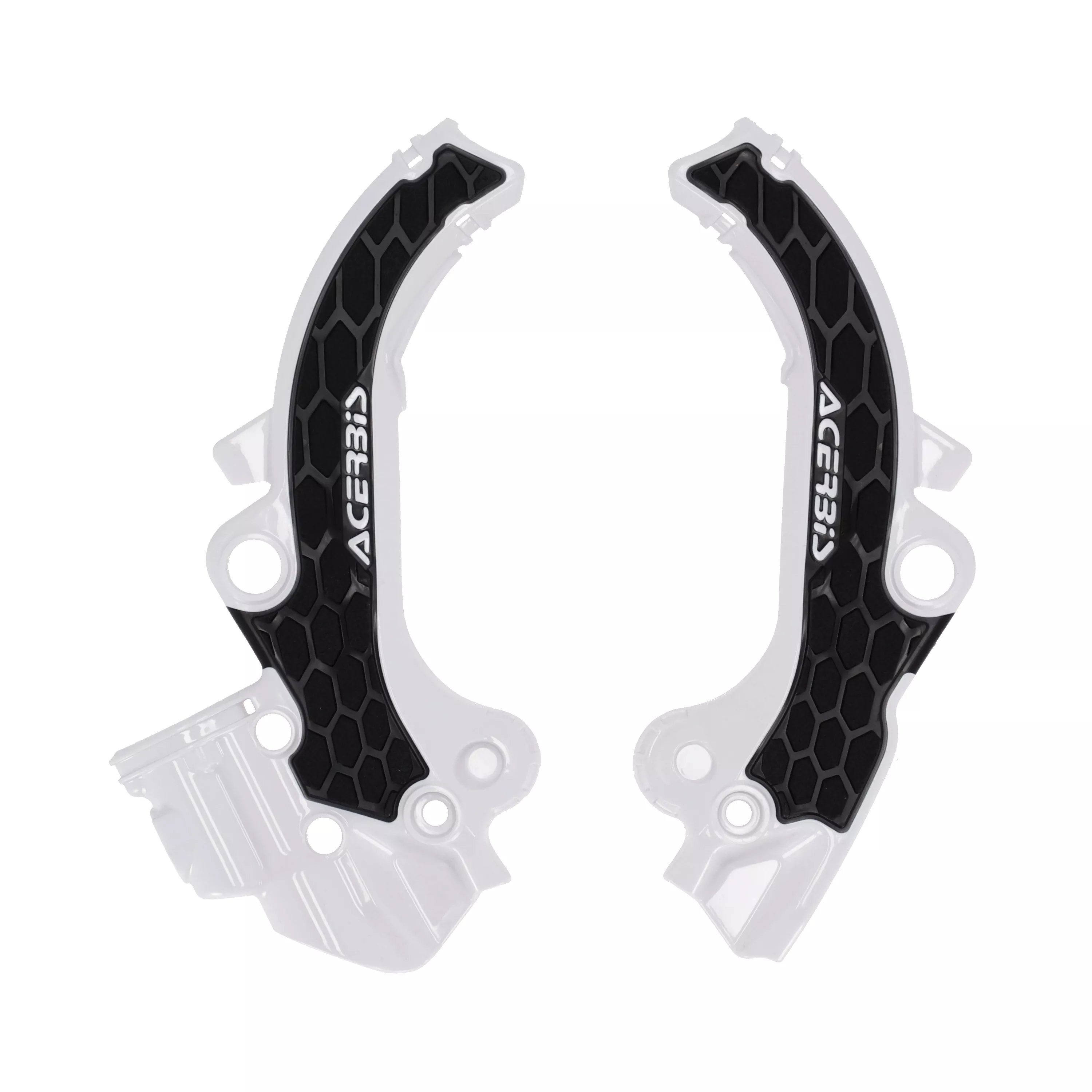 ACERBIS X-Grip Frame Guards for Gas-Gas MC 65, KTM 65 SX, Husqvarna TC 65 * White/Black