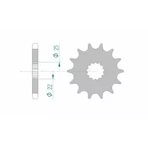 AfamAnti-noise sprocket 530