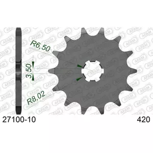 AfamFront steel motorcycle sprocket 420 10 dents