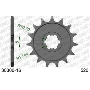 AfamFront steel motorcycle sprocket 520 16 dents
