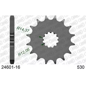 AfamFront steel motorcycle sprocket 530 16 dents