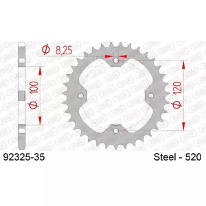 AfamRear steel motorcycle sprocket 520 35 dents