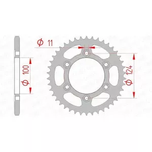 AfamSteel crown #520 50602 40T
