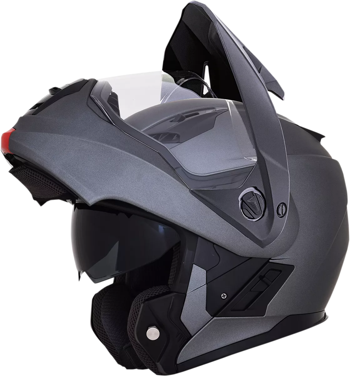 AFX FX-111DS Frost Gray Helmet with Advanced Poly-Alloy Shell and Microlock Retention System