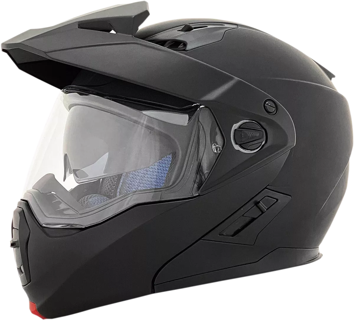 AFX FX-111DS Matte Black Helmet with Aerodynamic Shell and Microlock Retention System