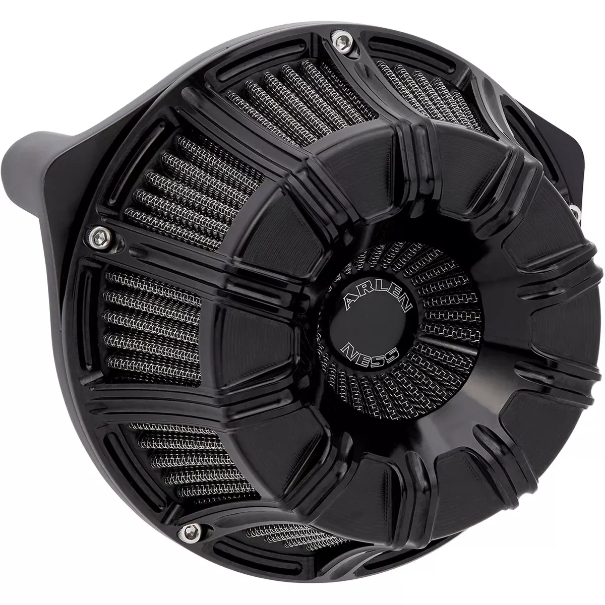 Air Filter For Harley-Davidson Arlen Ness Inverted Sucker 10 Gauge Black Air Filter