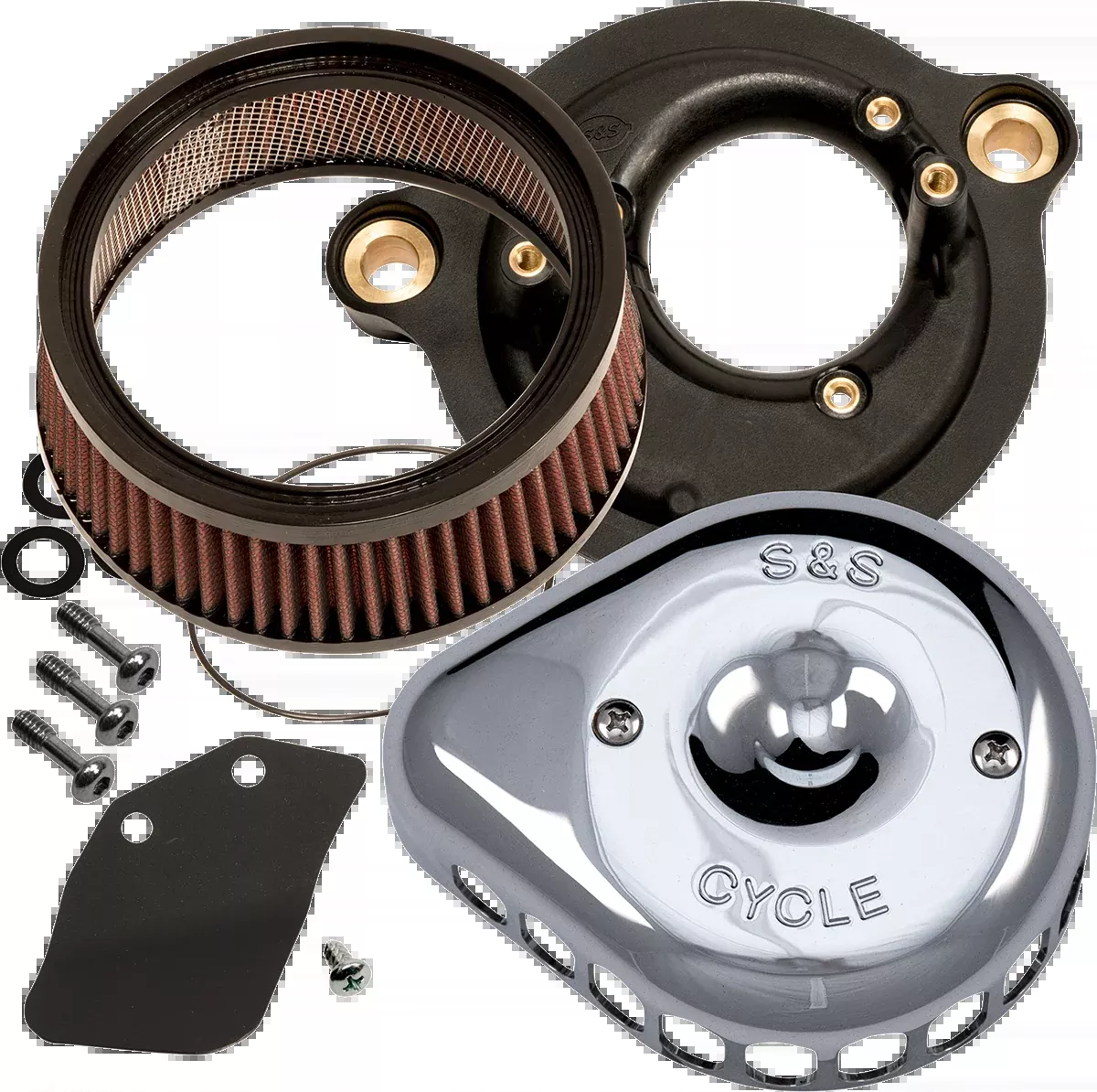 Air Filter For Harley-Davidson Milwaukee Eight M8 S&S Mini Teardrop Chrome