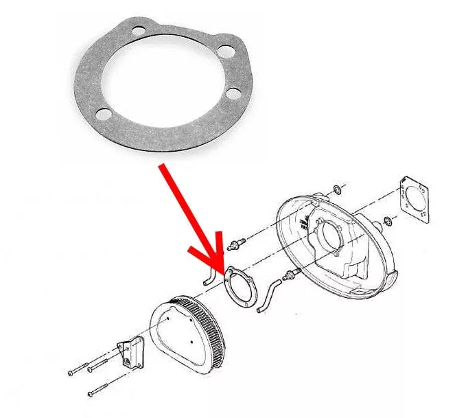 Air Filter Intake Gasket for Harley-Davidson Induction Air Filter Gasket