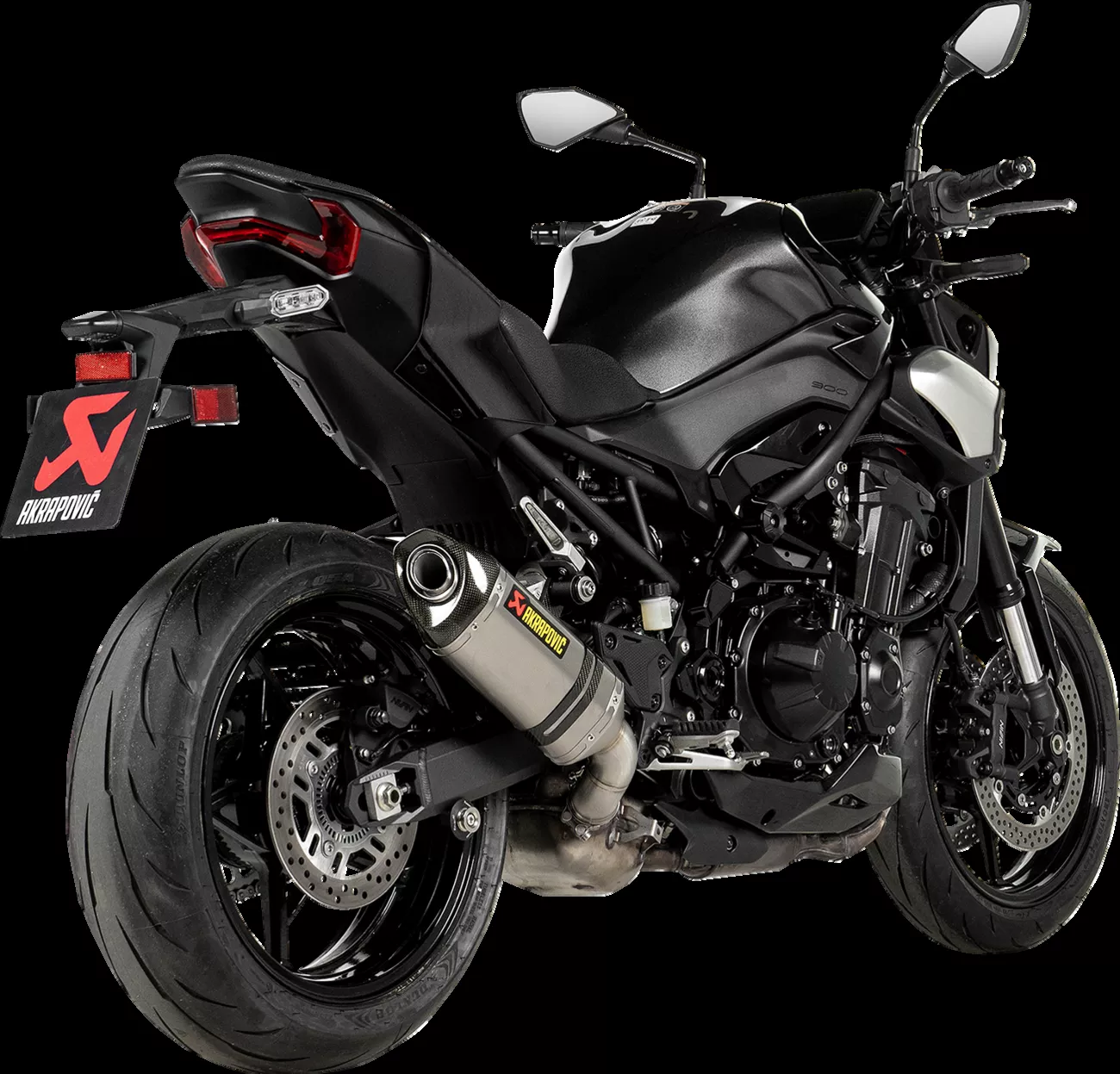 AKRAPOVIC Slip-On Line Muffler for Kawasaki Z900 - Titanium - Part S-K9SO11-HZT