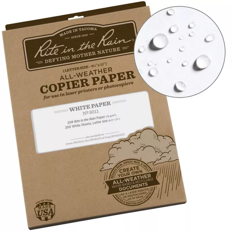 All-Weather Printer Paper - White, 200 Pack