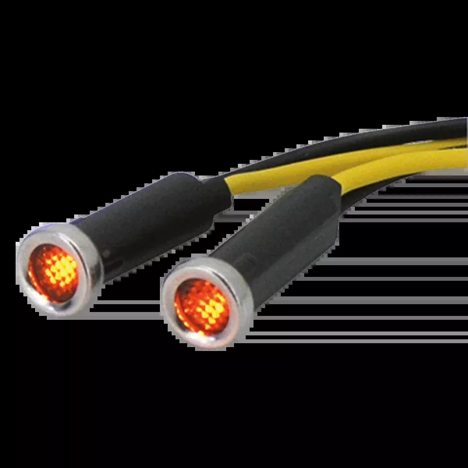 Amber Lens Diode Indicator Lights for Harley Davidson