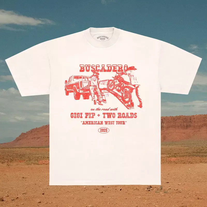 ‘American Tour’ Collab Tee – Ivory