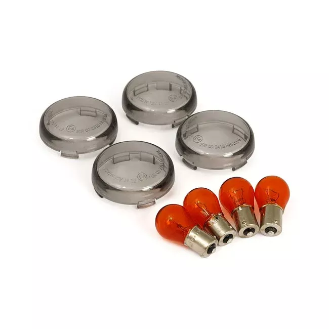 Approved Smoked Bullet Turn Signal Lenses for Harley-Davidson