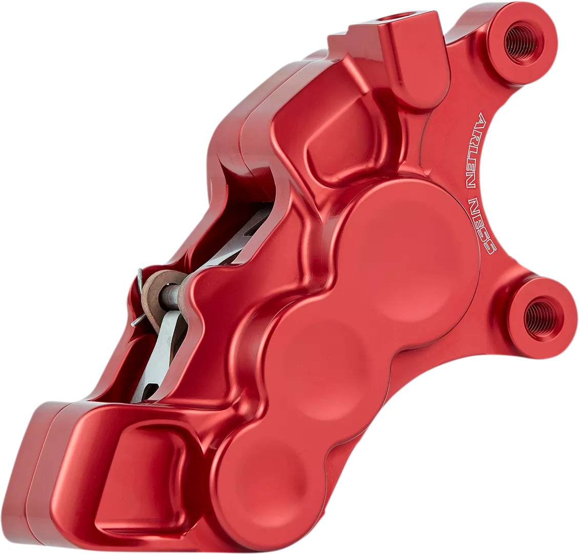 Arlen Ness 6-Piston Brake Caliper - 11.8 Inch, Red * Part Number 02-229