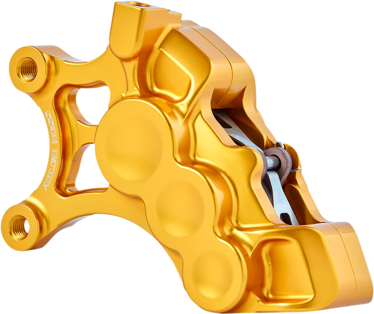 ARLEN NESS 6-Piston Brake Caliper * 14-inch, Gold Finish * Part Number 02-201