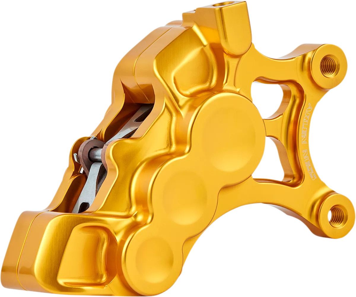 ARLEN NESS 6-Piston Brake Caliper for 14-Inch Rotors - Gold Finish, Part Number 02-204