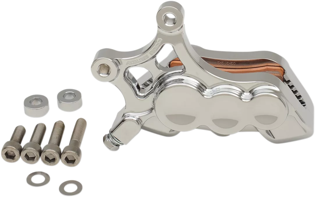 ARLEN NESS 6-Piston Front Right Brake Caliper - Chrome Finish * 14 Inch * Part Number 02-212