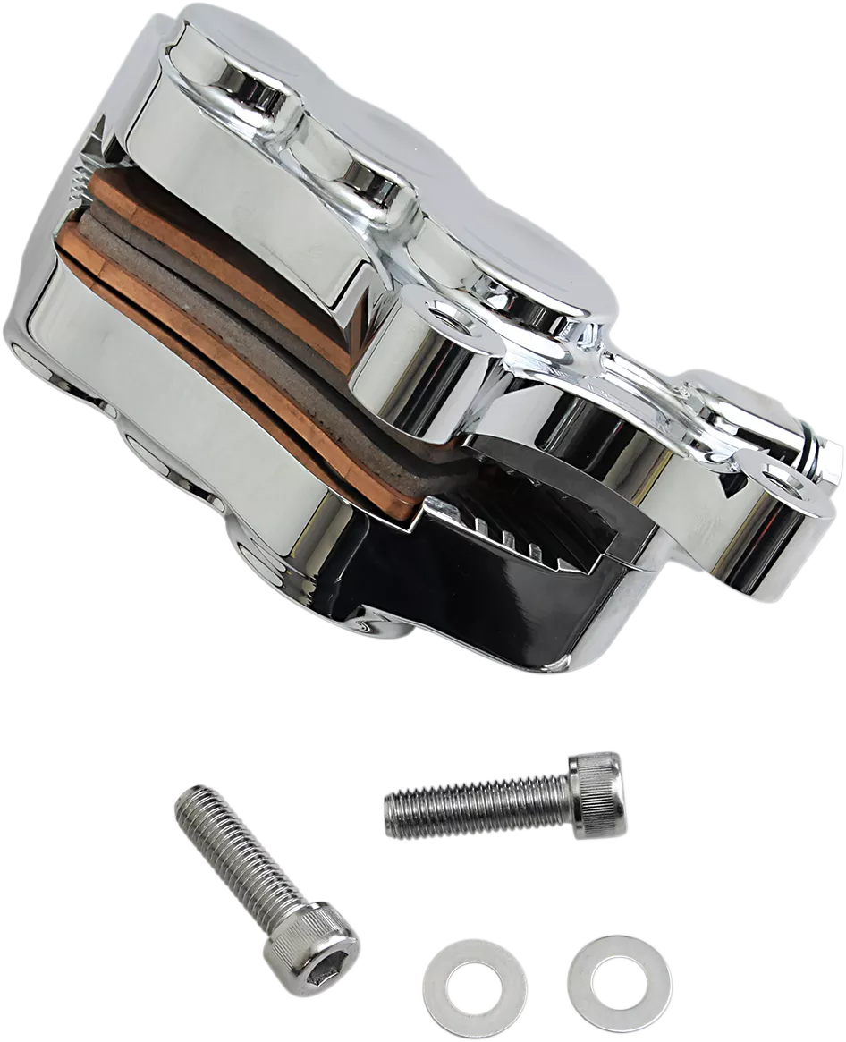 ARLEN NESS 6-Piston Front Right Brake Caliper with Chrome Finish - Part #02-216