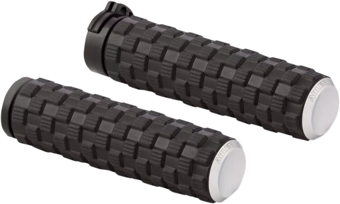 ARLEN NESS Air Trax Grips with Cable and Chrome Finish - Part 07-351